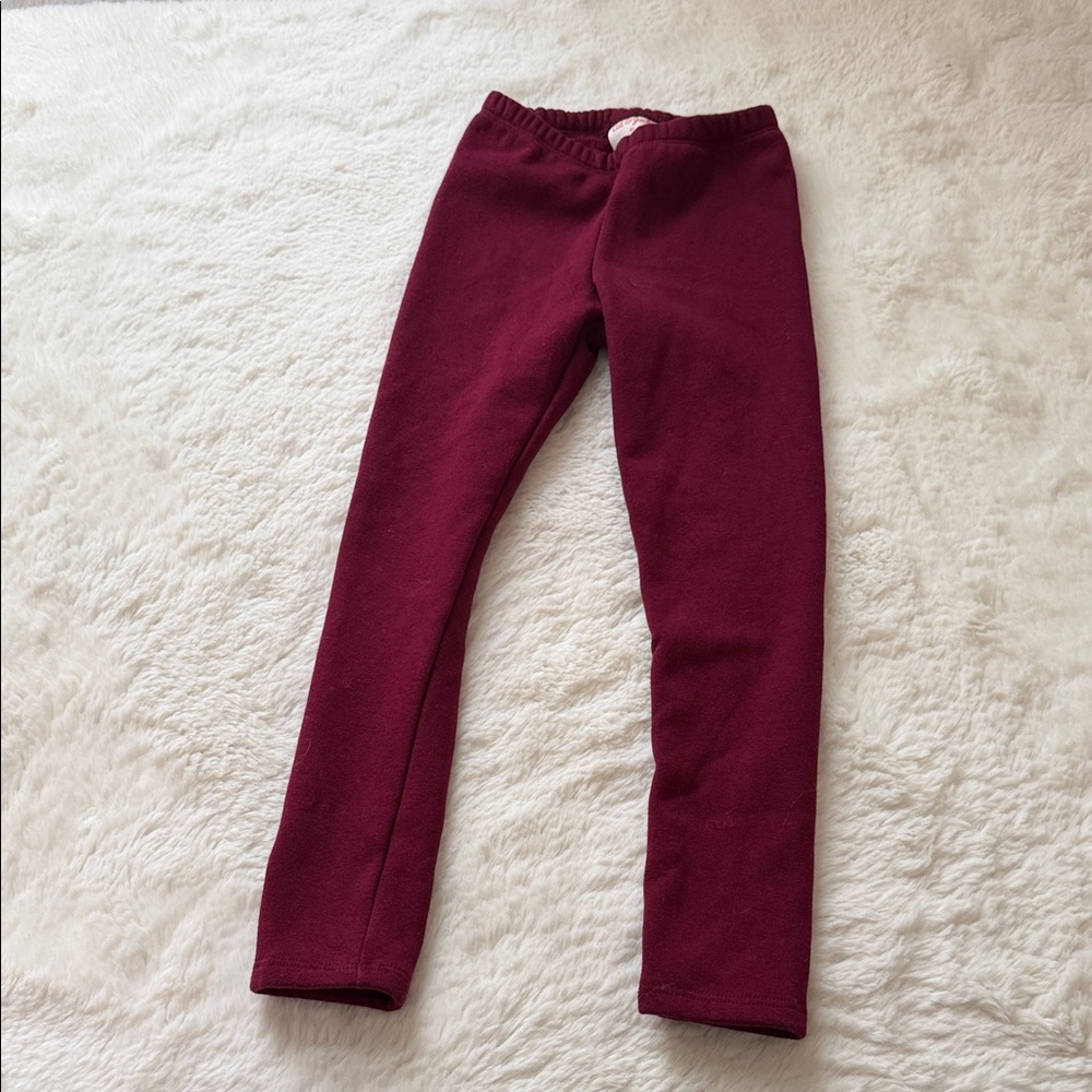 Cat & Jack Burgundy Fleece Leggings